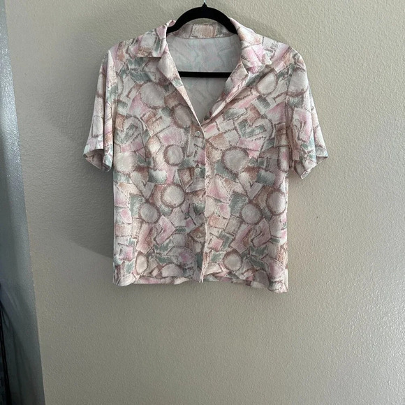 Vintage Handmade‎ Short Sleeve Blouse - Picture 1 of 5